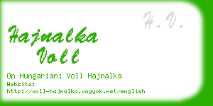 hajnalka voll business card